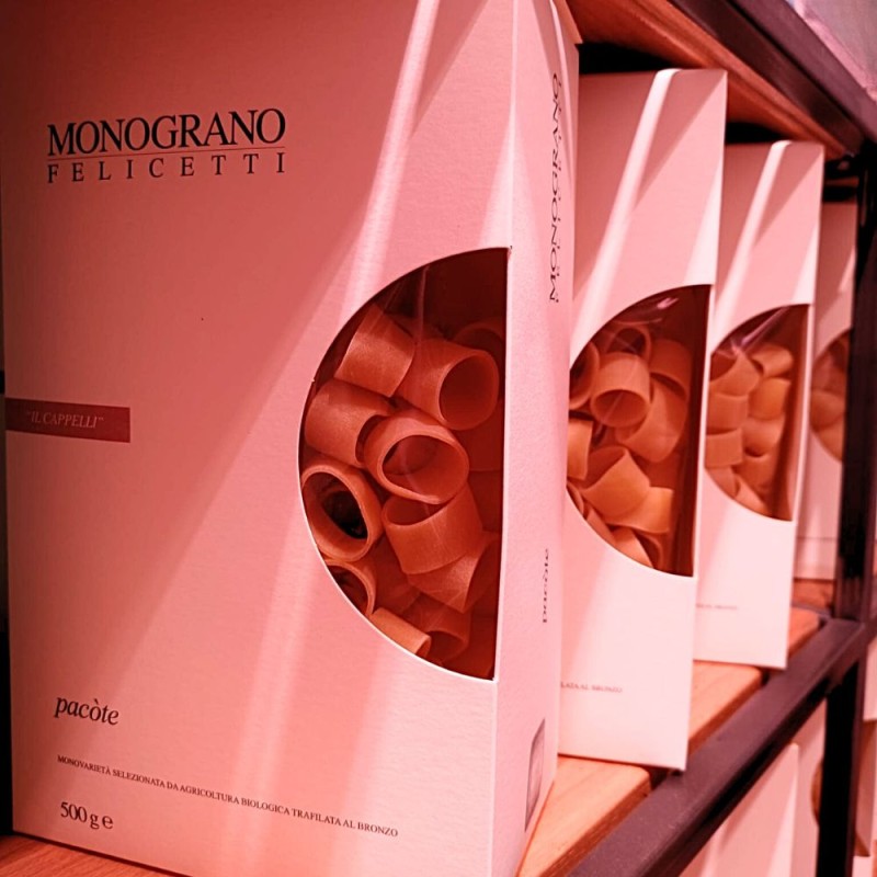Pasta MONOGRANO al grano duro Senatore Cappelli "Pacòte" 500gr - PASTIFICIO FELICETTI