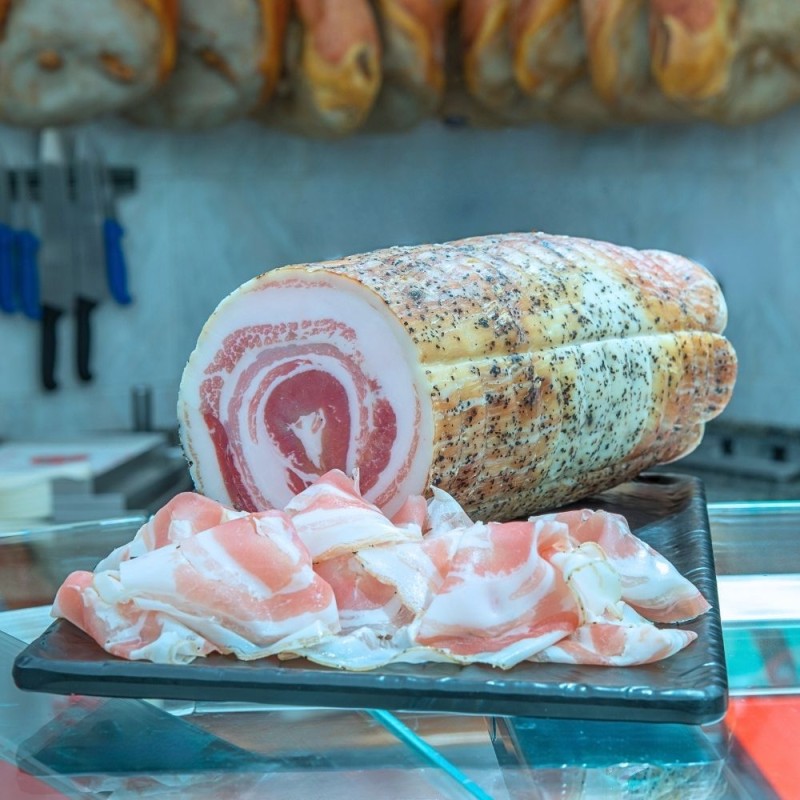 Trancio di pancetta arrotolata circa 650gr - SALUMERIA EUSTACCHIO