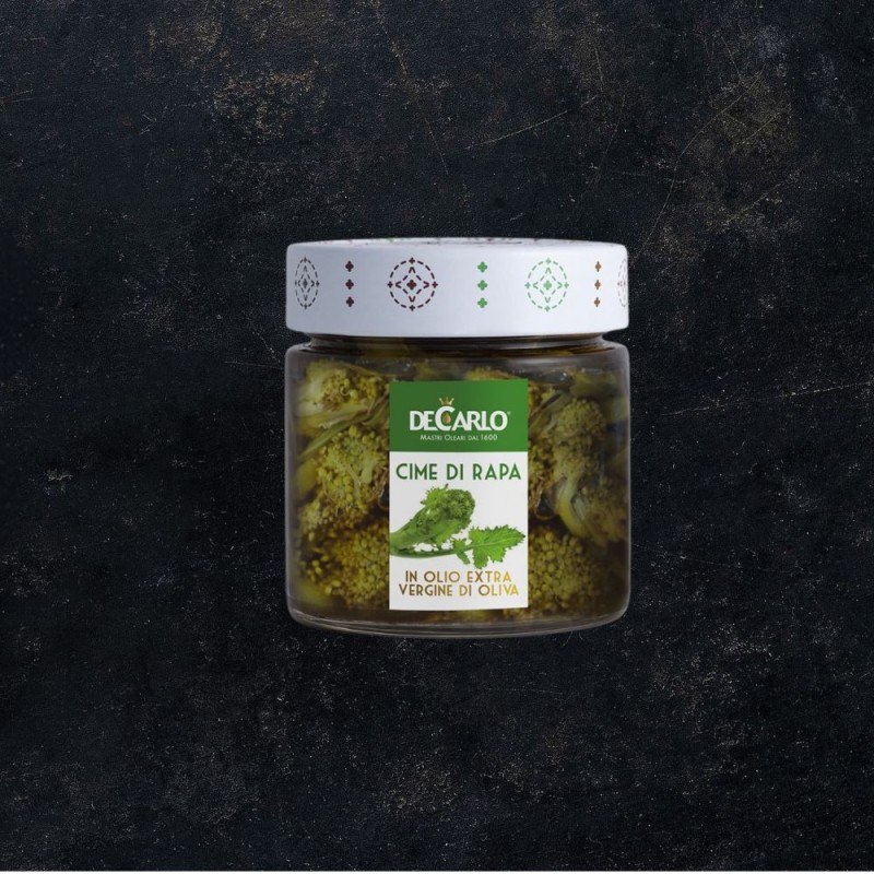 Cime di rapa sott'olio 200gr - DE CARLO