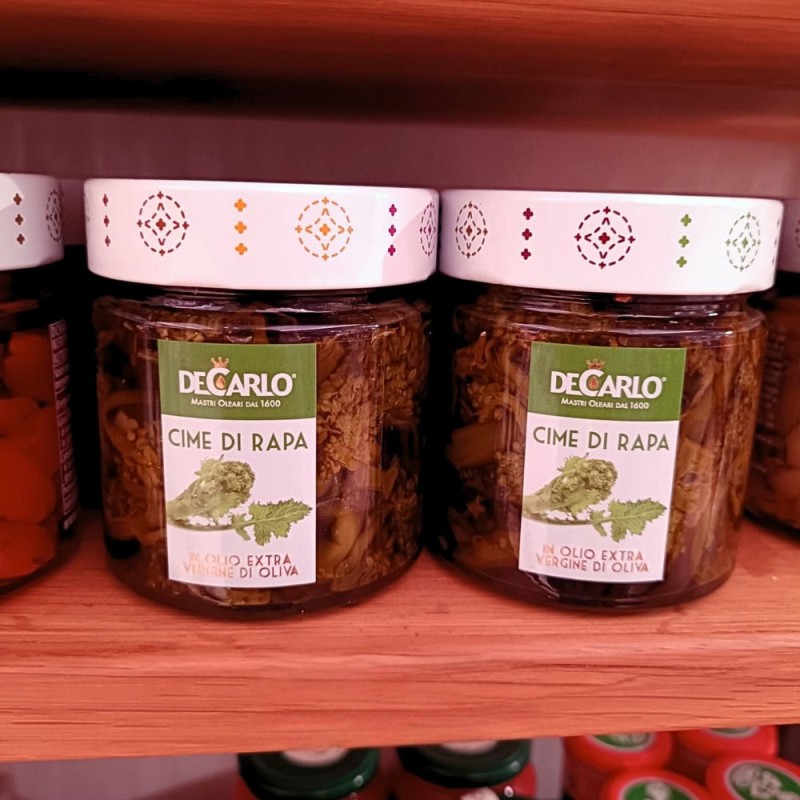 Cime di rapa sott'olio 200gr - DE CARLO